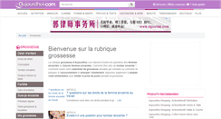 Desktop Screenshot of grossesse.aujourdhui.com