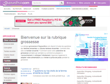 Tablet Screenshot of grossesse.aujourdhui.com