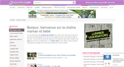 Desktop Screenshot of maman-bebe.aujourdhui.com